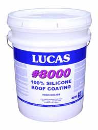 8400 100% Silicone Roof Coating Low Solids 81% solids moisture-cure silicone coating for all types of roofs. Creates a durable, breathable, watertight and weatherproof barrier. Available in White.