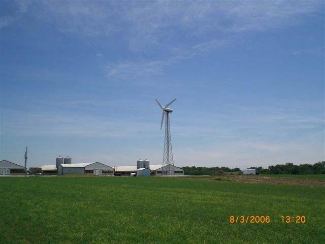 electric rate (no demand charge) The economics are generally not favorable for very large agricultural facilities to use wind generation due to two part rates and the lack