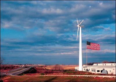 Wind Turbines at Businesses 225 kw wind turbine owned by small manufacturer in Adair, Iowa 65 kw refurbished turbine owned by motel along 1-35 at Williams, Iowa Wind turbines can