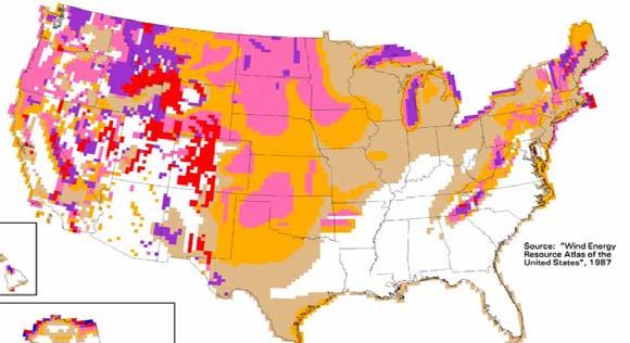 STAGE I: PROJECT CONCEPTION 1. Determining Wind Potential Source: Bird et al., 2005 POTENTIAL AND INSTALLED WIND CAPACITY IN THE U.S. Plains States with a rural landscape Varying wind resource within a state Wind energy is frequently limited by the availability of wind.