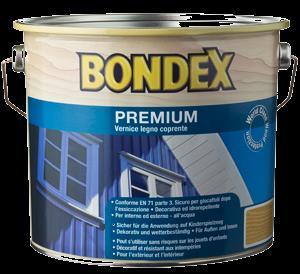 BONDEX Premium Product Code Product Name Recommended for Available sizes 330045 Bondex Premium All types of indoor and outdoor wood 0.75 L - 2.50 L 1 Product Description 1.1 Product Type: 1.