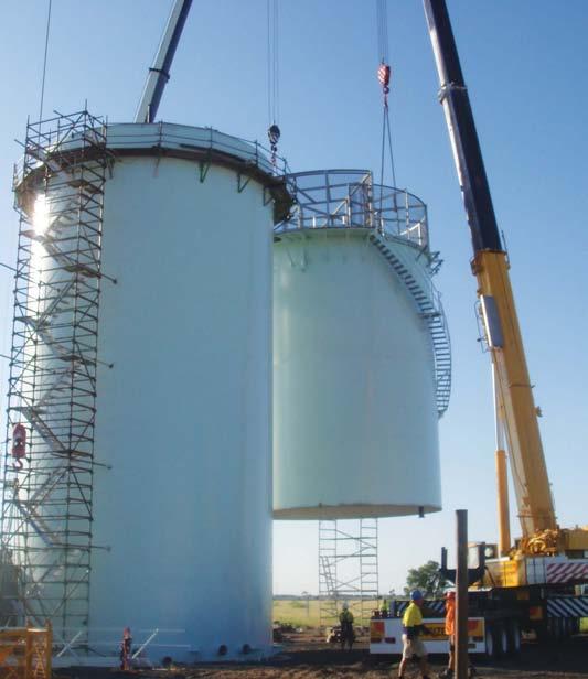 Design, Construction and Maintenance EVZ Brockman Engineering specialises in the design, construction and maintenance of steel storage tanks for the oil, chemical and water resources industries as