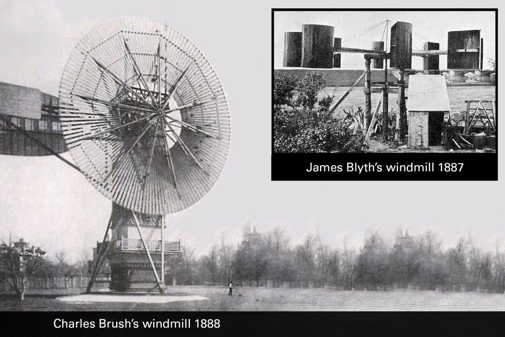 First wind turbines built to