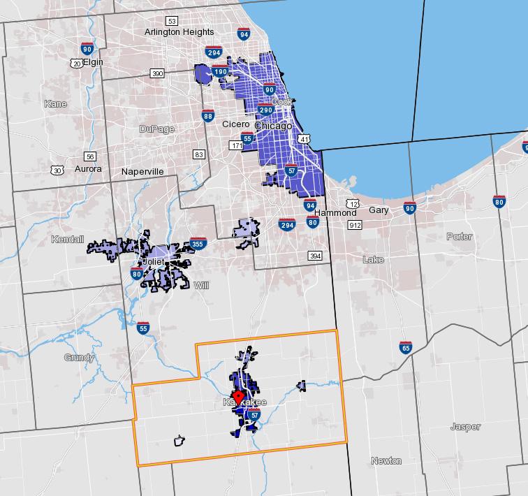 Commuting Patterns Commuting data show a powerful view of the workforce and where labor supply is located. Approximately half Kankakee County residents commute outside the county for work.
