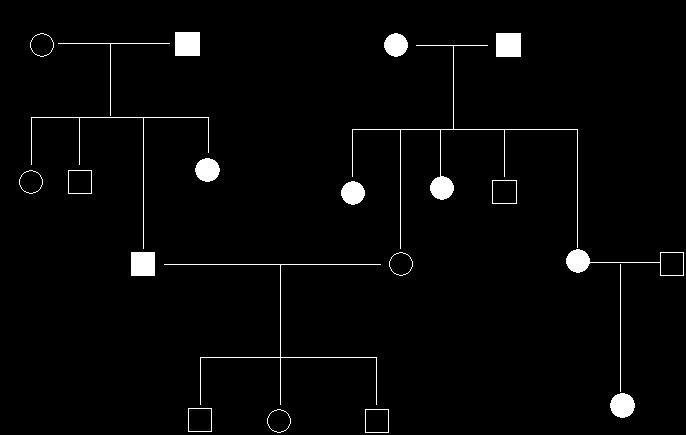 No. 2 of 10 2. Below is a brain disease pedigree; which of the following statement is true? (A) This is a dominant trait, and II3 has a genotype of AA.