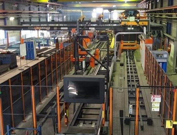 Automated steel beam assembler Beam Master Working dimensions: o Length