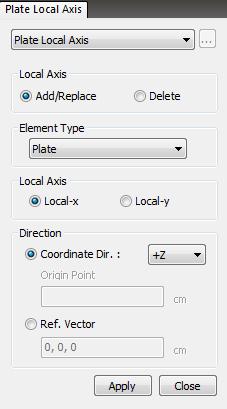 In the previous version, there was no way to delete the defined local axis.
