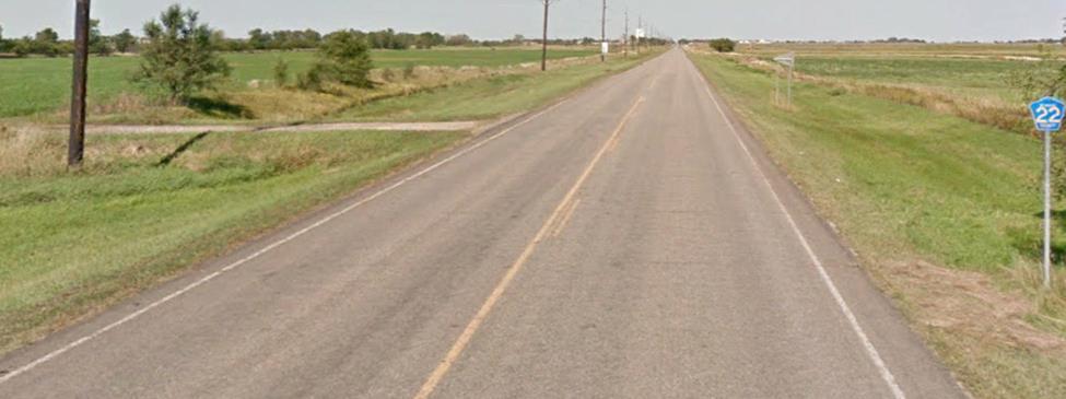 As the route continues onto Custer Drive to the north, the route then becomes narrower with a 26-foot cross section with 1-foot shoulders, which is undesirable for larger vehicles.