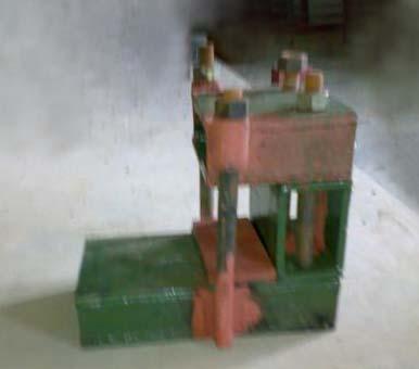 Figure 3.6 Shear testing apparatus developed for testing shear a plunger of cross sectional area 125mm 100mm in such a way that a shear failure plain is expected at the mid length of the specimen.