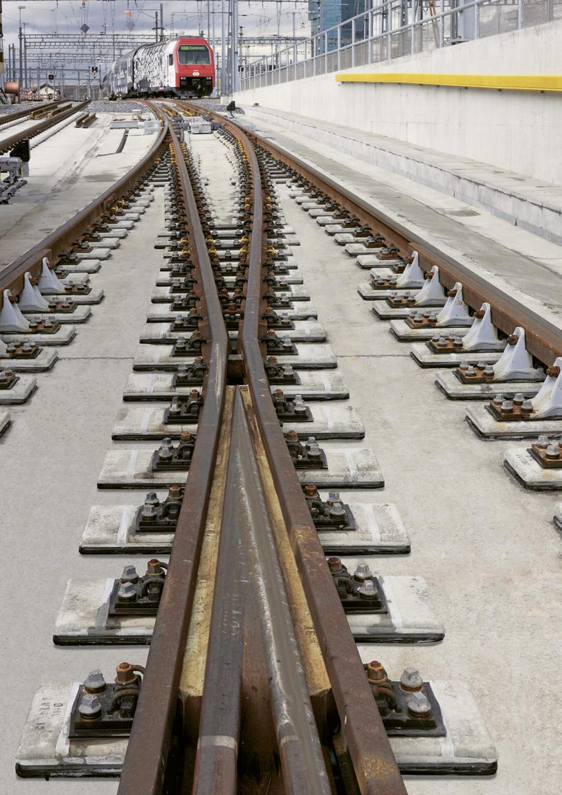 THE SLAB TRACK SOLUTION FOR SPECIAL TRACKWORK LVT FOR SWITCHES & CROSSINGS (LVT S & C) Following the development of the LVT single support system out of the bi-block ties for ballasted and slab