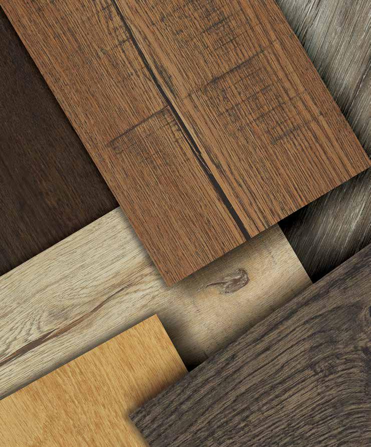 IN BOUND Incorporate the look of luxury hardwood flooring to any design.