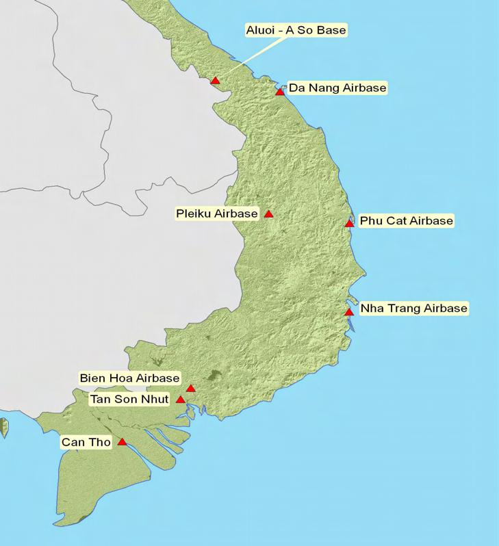 Seven Sites Identified as Key Suspected Hot Spots*, 2005 1. Da Nang 2. Pleiku 3. Phu Cat 4. Nha Trang 5.