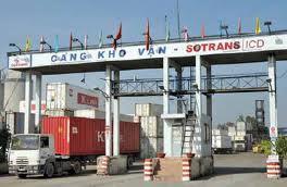 Infrastructure: small container handling capacity in river ports, railway