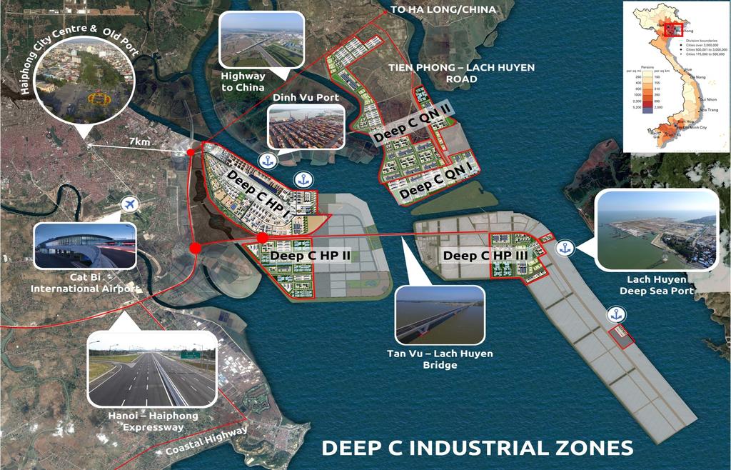 Dinh Vu Industrial Zone and Deep C