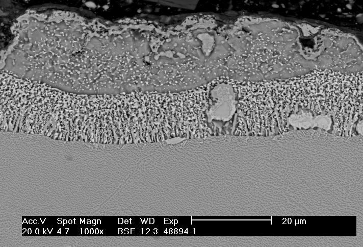 27 Microstructural Behaviour of Protective AlSi Coatings 27 under Thermal Load 3.2. Microstructural Analysis Microstructural analysis of samples 1-4 was studied by means of scanning electron microscope (SEM).