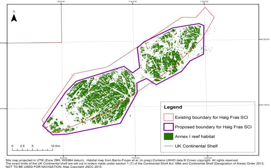/ Cefas surveys in 2011 and 2012 confirmed this Boundary