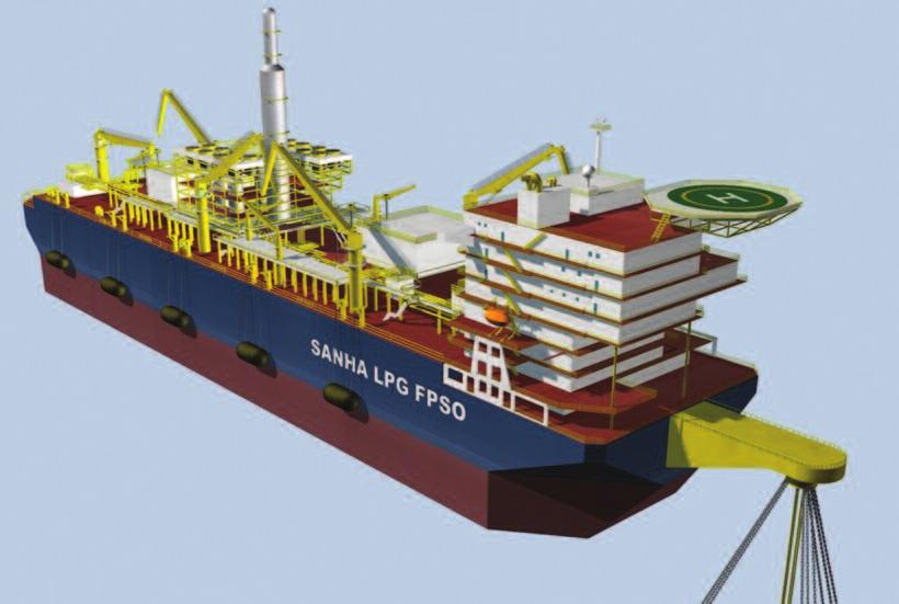 Sanha LPG FPSO Both LPG-FSO and FPSO new-build barges and conversions of VLGCs have been equipped with cargo handling systems from Hamworthy.