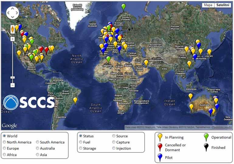 Large-scale CCS projects worldwide Source: Scottish