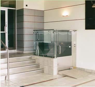 Platform Lifts: 410.2, 410.5 Lift Entry and Clear Floor Space Provides additional maneuvering space for 90 degree turn through side door (conceptually similar to T-turn of 304).