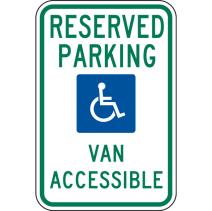 7 Identification Where accessible parking spaces are required to be identified by signs, the signs shall include the International Symbol of