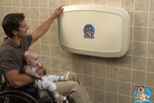 5 Diaper Changing Tables Diaper changing tables shall comply with Sections 309 and 902 Operable parts Work