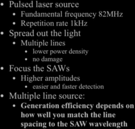 Higher amplitudes easier and faster detection Multiple line