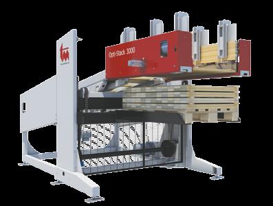 The automated stacking system gives you full utilization of the capacity of