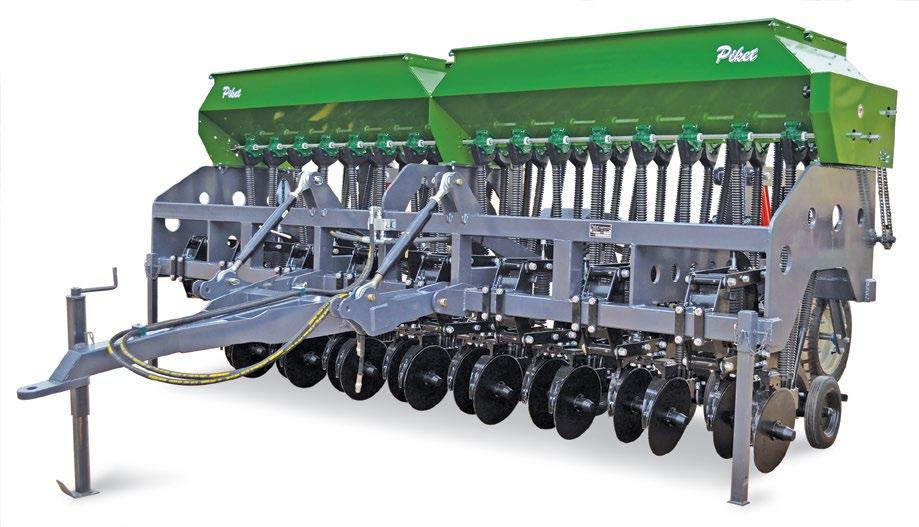 NO TILL INTERROW FINE SEED PLANTER 16-ROW INTERROW FINE SEED PLANTER, PLANTS IN EXISTING MAIZE FIELDS: The interrow planter, plants 2-rows of cover crop in between maize