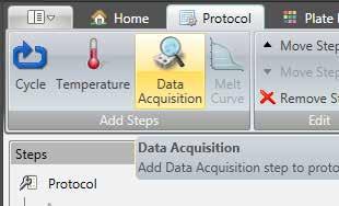 5.3.5 Program the plate read stage (Stage 4) (1 cycle): Click on the final Temperature branch in the protocol tree, and edit the parameters on the right hand side of the window.