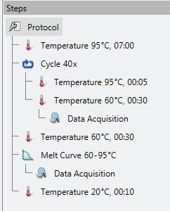 5.3 Program the KASP thermal cycle on the PikoReal Within the Protocol tab, edit the
