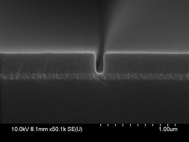 The minimum resolutions are nm and 7nm on A and 3A resist thickness,