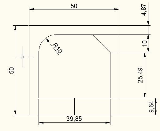 2 PROFILE TO BE CUT The input parameters as per the Taguchi orthogonal array in feed into the machine by the CNC