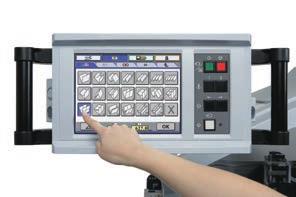 AFC-74 series Features User-friendliness A large, color touchscreen control panel is icon-based for userfriendly operation.