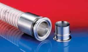 hose contor; vibration resistant; food grade sealing insert, complies with: FDA CFR 77.600 and 78.00, EU Directive 00/7/EC, incl.
