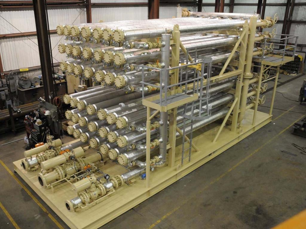 Membrane Skid One skid with 42 tubes is