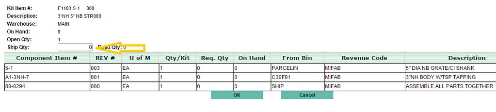 Ship Order This module allows you to record a shipment of a Sales Order.