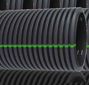 C O R R U G A T E D H D P E P I P E S FOR CABLE PROTECTION & DRAIN SEWER PIPES SLOTTED NEWPRO CORSLTDRIN, the double-wall slotted corrugated pipe for underground drainage applications.