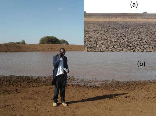 dam (a) before and (b) after de-silting in Amboseli ecosystem: The