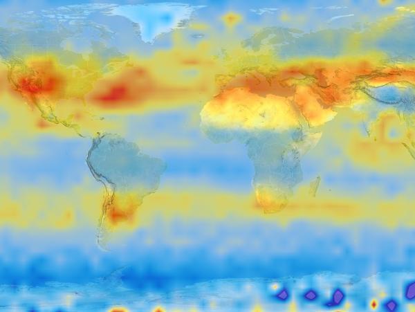 Satellite imagery shows where carbon