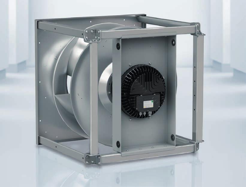 12 FIGURE 1: Having established itself in the market, the RadiPac series of centrifugal fans is adding new models again.