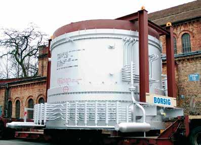 7 Executed Plants Waste heat boilers for nitric acid, caprolactam and formaldehyde plants according to the design as described here have been in service for many years.