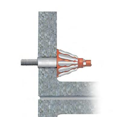 Examples: Red Head Trubolts, Dynabolts, Multi-Set II Anchors and Hammer-Sets Adhesive Type Resistance to tension loads is provided by the presence of an adhesive between the threaded rod (or rebar)