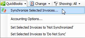 QuickBooks Statuses Invoices in Not Synchronized and Not Paid status are eligible to be synchronized with QuickBooks.