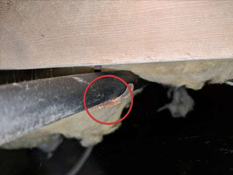 .1.1 Water Supply / Piping / Shutoffs LOW WATER PRESSURE UPPER LEVEL There is low water pressure on the upper level. 10.1.2 Water Supply / Piping / Shutoffs WRONG PIPE HANGERS CRAWLSPACE The wrong pipe hangers were used to support supply pipes.