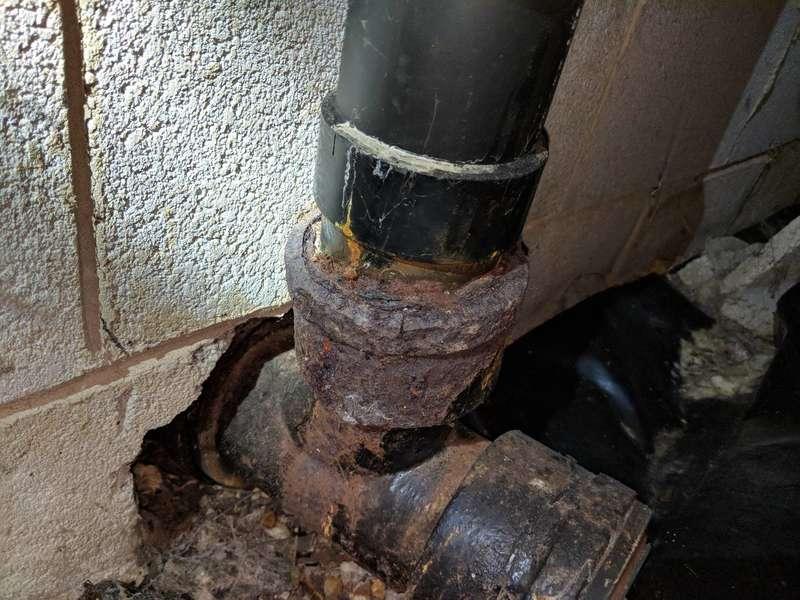3 Drain, Waste and Vent Piping CAST IRON CORRODED Cast Iron piping is corroded.