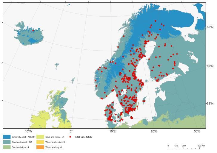 13 Genetic conservation units in the Nordic