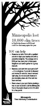 Minneapolis Tree Advisory Commission Created in October 2005 by the Minneapolis Park & Recreation Board