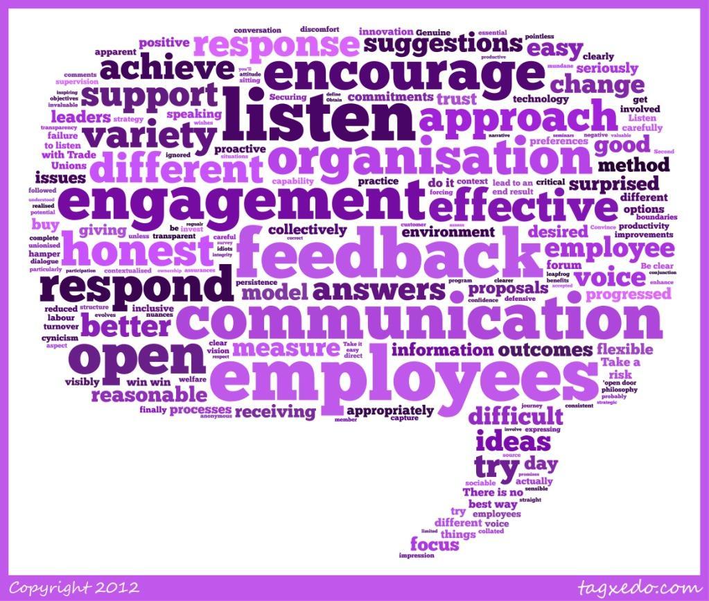 Advice to other organisations We asked what advice people would give to other organisations seeking to promote voice.