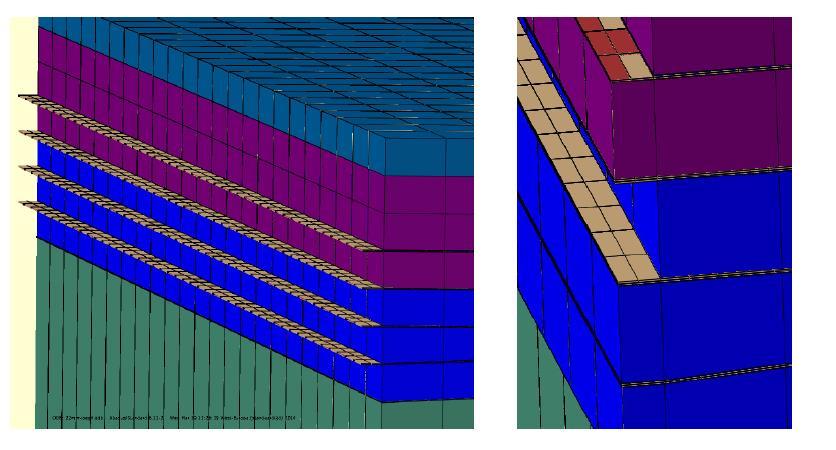 For each geometrical details corresponding to the various joint movement category, separate finite element models were prepared. An illustration on the FE element models is given in Figure.