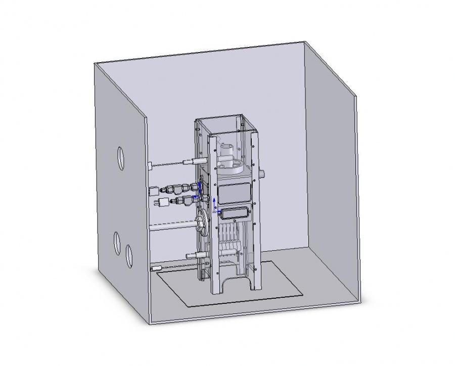Figure 4.6-3D depiction of the experimental setup 4.